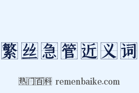 繁丝急管近义词是什么意思的图片